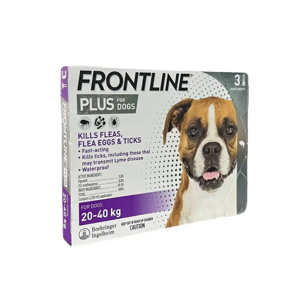 - Frontline Plus For Dogs 20-40kg (1box=3pipettes)
