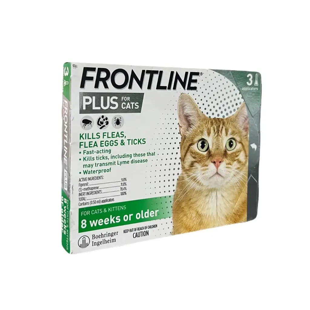 - Frontline Plus For Cats Over 0.75kg (1box=3pipettes)