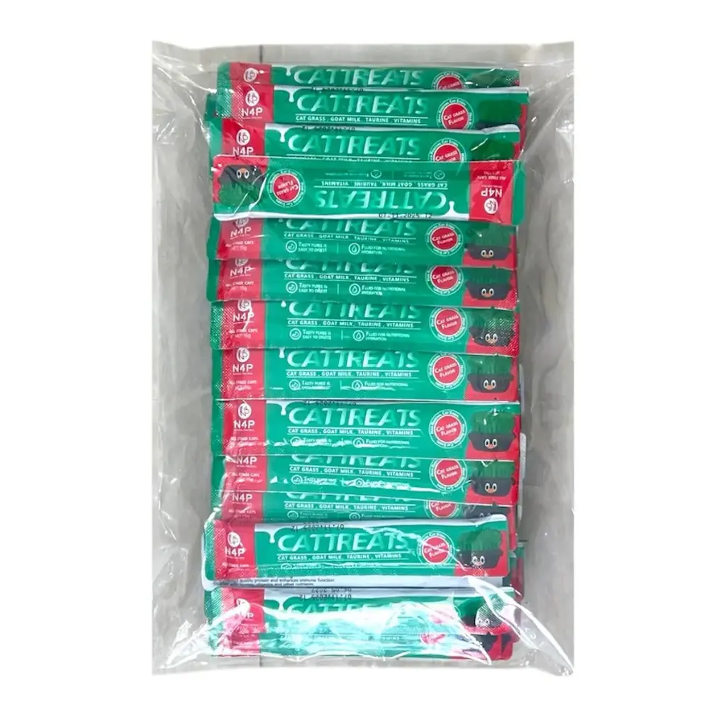 - N4P Creamy Cat Treat 15gx100 (Grass)