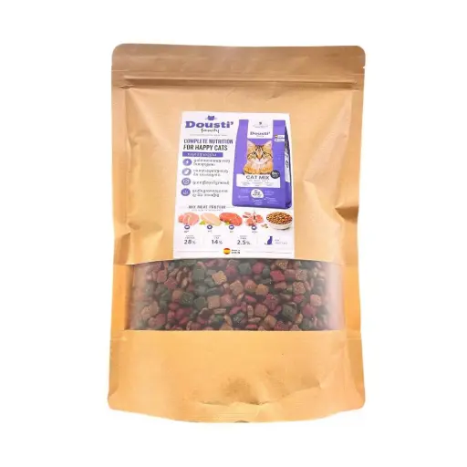 [B0000002029] - Dousti Family Cat Dry Food Mix Flavors 1kg